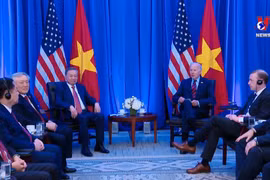 Vietnamese top leader meets US President 