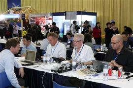 Reporters cover US President's press conference on DPRK-USA Summit
