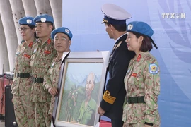Peacekeepers sent off to UN mission