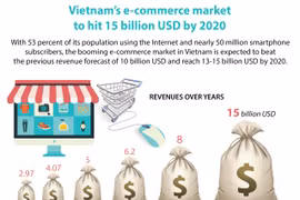Vietnam's e-commerce market to hit 15 billion USD by 2020