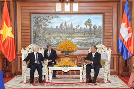 Vietnamese Party, State leader meets top Cambodian legislator