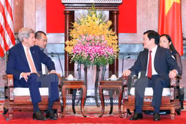 President welcomes US Secretary of State in Hanoi 