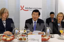 President talks peace, development at German Koerber Institute