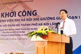 Hanoi starts construction on 500-bed children’s hospital