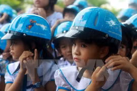Safe helmet use spotlighted in Hanoi 