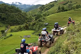 Experiencing driving off-road ATVs in Mu Cang Chai