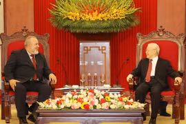 Vietnamese leaders receive Cuban PM