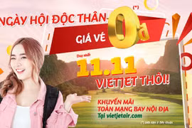 Vietjet offers millions of 0 VND tickets on Single’s Day