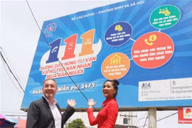British Embassy helps set up billboards to raise awareness about human trafficking