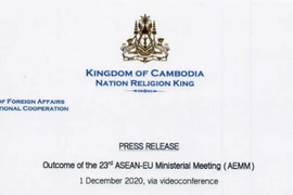 Cambodia reviews outcome of 23rd ASEAN-EU Ministerial Meeting