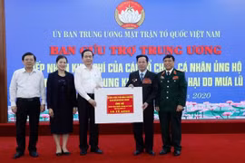 Over 11 million USD donated to central region via Vietnam Fatherland Front