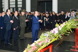 Funeral held for three police officers who died in Dong Tam disturbance