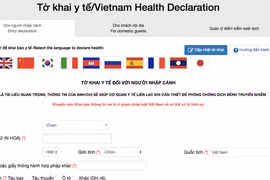 Passengers subject to compulsory electronic medical declaration