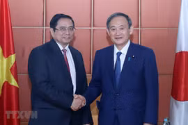 Party official meets Japanese PM 