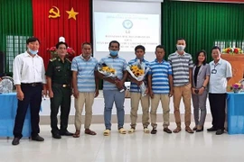 Indonesian sailors from sunken ship return home
