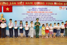 Scholarships granted to disadvantaged students in HCM City
