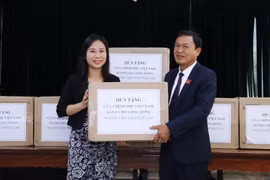 Face masks presented to aid Vietnamese in Laos in COVID-19 fight