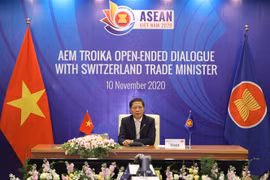 ASEAN economic ministers hold online troika dialogue with Switzerland 