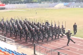Rehearsal for Dien Bien Phu victory grand ceremony 