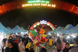 New pedestrian street in Lao Cai