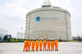 A LPG storage tank at PV GAS Vung Tau Terminal (Photo: VNA)