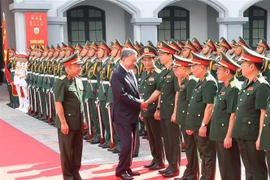 Party General Secretary and State President To Lam visits General Department of Defence Intelligence (Photo: VNA)