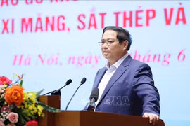 Prime Minister Pham Minh Chinh speaking at the conference (Photo: VNA)