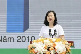 Health Minister Dao Hong Lan speaking at the meeting (Photo: VNA)
