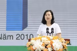 Health Minister Dao Hong Lan speaking at the meeting (Photo: VNA)