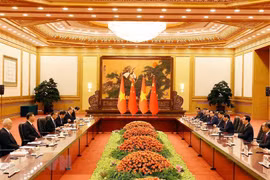 Vietnamese President meets Chinese party and state leader