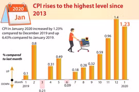CPI rises to the highest level since 2013