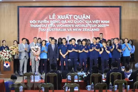 Send-off ceremony for female footballers to 2023 FIFA World Cup