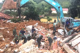 Efforts to find 22 victims in mountain landslide hitting army barracks