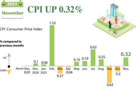 November CPI up 0.32 percent 