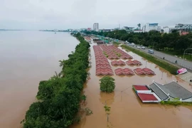 Flooding in Vientiane, Laos (Photo: VNA)