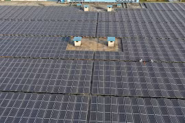 A solar power farm in Hau Giang province (Photo: VNA)