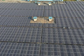 A solar power farm in Hau Giang province (Photo: VNA)