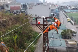 Power supply resumed to over 5.98 million clients affected by Typhoon Yagi. (Photo: VNA)