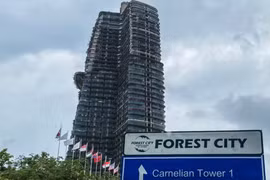 In Forest City project in Malaysia (Photo: Nikkei Asia)