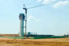 The air traffic control tower of Long Thanh International Airport will be completed and handed over before December 8. (Photo: VNA)