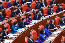 At the opening session of the 13th Party Central Committee’s 10th plenum on September 18. (Photo: VNA)