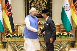 Indian Prime Minister Narendra Modi and Sultan Haji Hassanal Bolkiah (Photo: financialexpress.com)