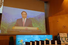 PM Pham Minh Chinh speaks at the event (Photo: VNA)