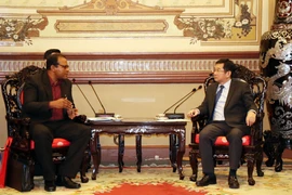 At the reception (Photo: VNA)