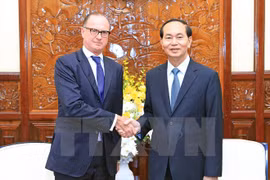 President Tran Dai Quang bids farewell to Austrian Ambassador 