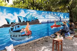 VN-Australia mural village in Dong Thap to attract visitors