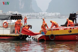 Oil spill response training held in Quang Ninh