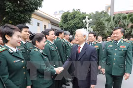Party chief lauds border guard force’s efforts