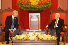 Party chief welcomes US President