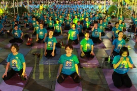 Vietnamese people celebrate International Yoga Day 